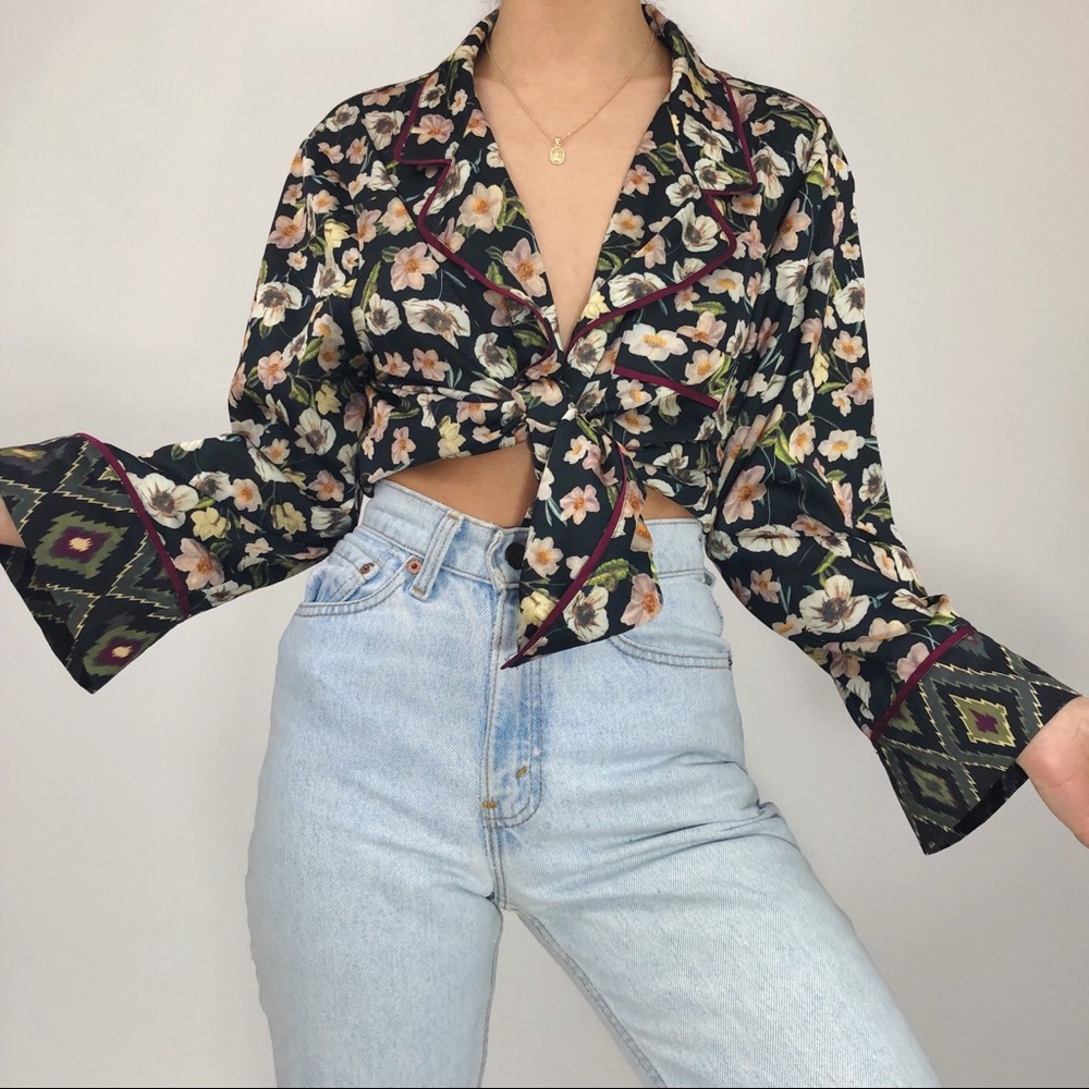 🚫SOLD🚫 Vintage Liquid Silk Blouse